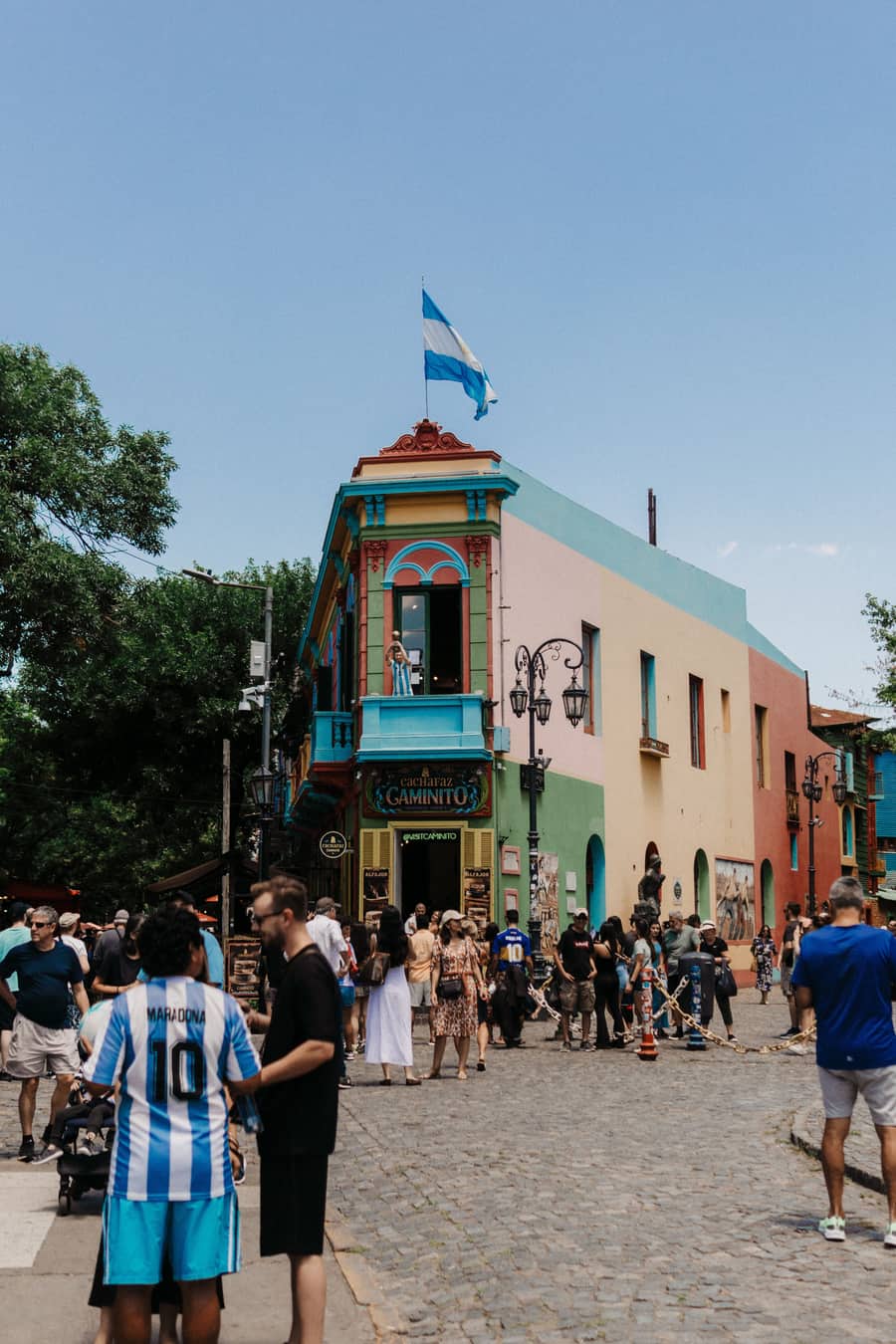Casas de colores del barrio de La Boca, Buenos Aires.